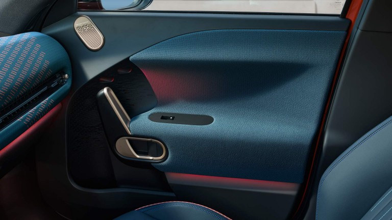 All-Electric MINI Aceman - interior- gallery experience modes - door