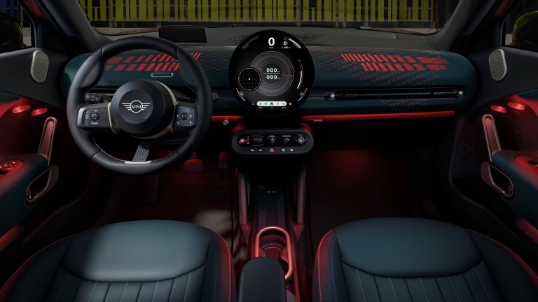 All-Electric MINI Aceman - interior - gallery experience modes - ambient lighting