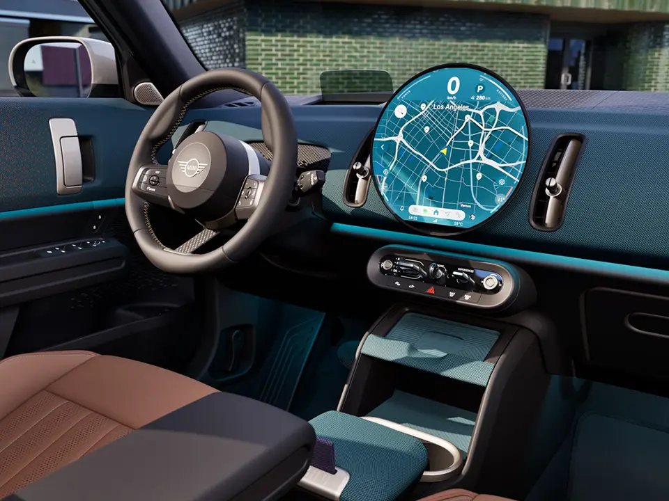 MINI Countryman - interior - dashboard with oled center instrument display